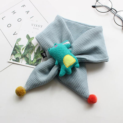 Children's Scarf With Plush Character