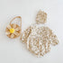Spring and autumn embroidered long sleeve jumpsuit