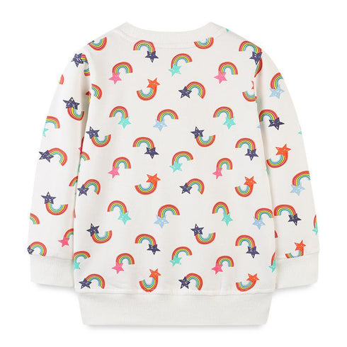 Autumn New Girl's Sweater Cartoon Printing Long Sleeve Sweater