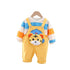 Children's suit spring and autumn cartoon suspenders two-piece suit