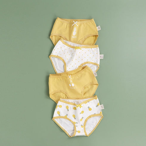 4 Pack Girls Cotton Underwear