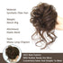 Synthetic bun wig fluffy hair ring ball head