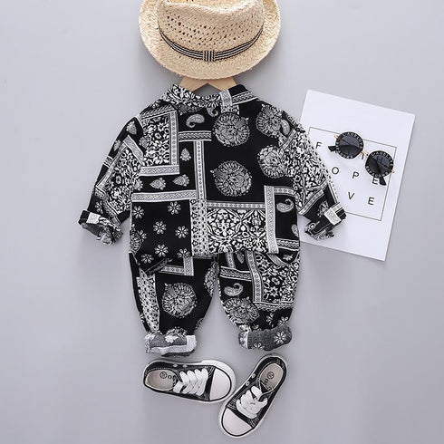 Children's Spring and Autumn Set Two-Piece Set