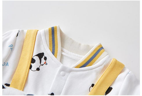 Autumn Dress Boy Baby Jumpsuit Cute Bear Outside Suit