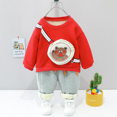 Children's Sweater Sports Pants Two-Piece Set