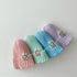 Baby patch smiley candy-colored wool hat smiley cone hat