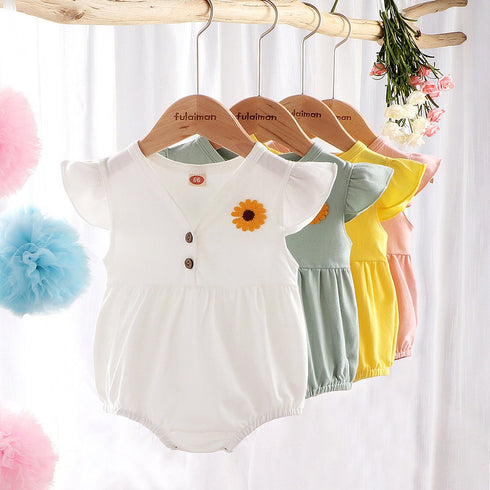 Baby's Four-Color Daisy Fart Clothes