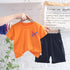 Boys summer suit short sleeve shorts two-piece set