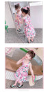 Girls Summer Dress 2022 New Girls Sweet Printed Princess Dress
