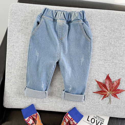 Boys spring and autumn long sleeve suit two-piece set