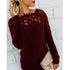 Mosaic Lace Long Sleeve Sweater