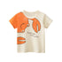 Summer boy cartoon crab short sleeve
