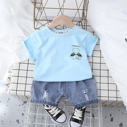 Boys suit short sleeve two-piece set