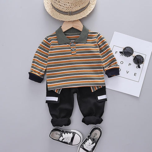 Children's Spring and Autumn Long Sleeve Sweat Suit