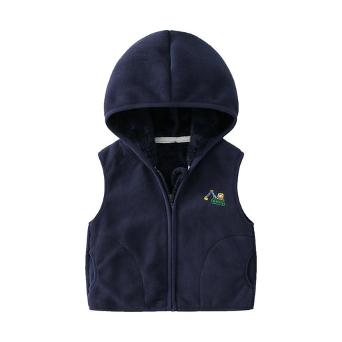 Fleece Vest with Optional Hood