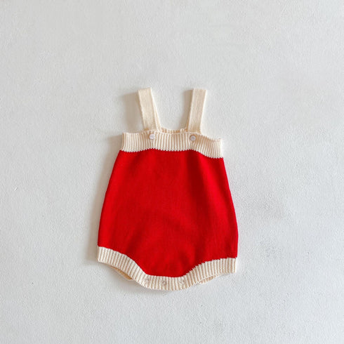 Red suit cardigan coat ha clothes baby ha clothes climbing suit two-piece single shot