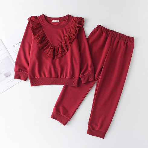Children's Long Sleeve Sports Two-Piece Set