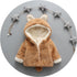 Children's fox fur sweater faux fur baby plus velvet padded coat