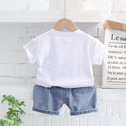 Boys short sleeve suit summer