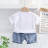 Boys short sleeve suit summer