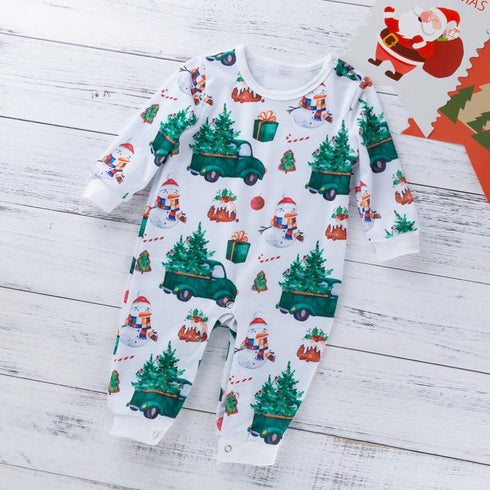 Fall/winter Christmas baby long sleeve onepiece jumpsuit