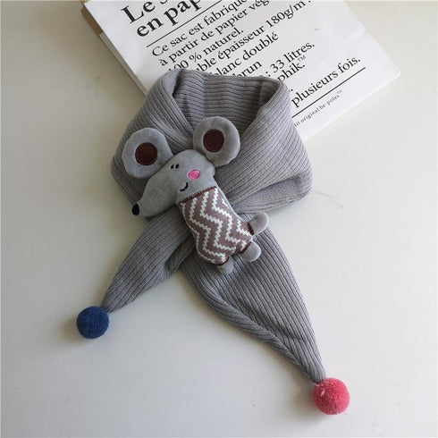 Children's Scarf With Plush Character