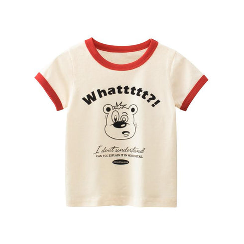 Summer girl short sleeve bear