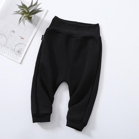 Spring and autumn plus velvet high waist belly pants