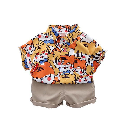 Summer children's short sleeve suit