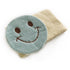 Cartoon smiley face-protecting knitted wool warm hair band