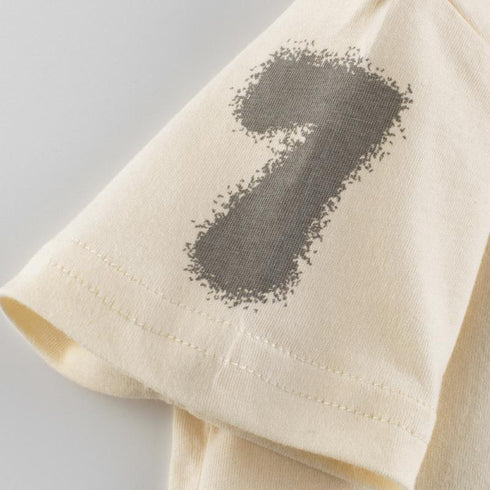 Summer Boys' alphabet print short sleeve