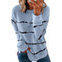 Loose Joker Striped Long Sleeve Sweatshirt
