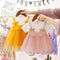 Summer New Girl Short Sleeve Dress Baby Girl Mesh Princess Dress Sweet And Lovely