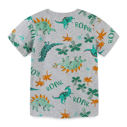 Summer boy dinosaur short sleeve