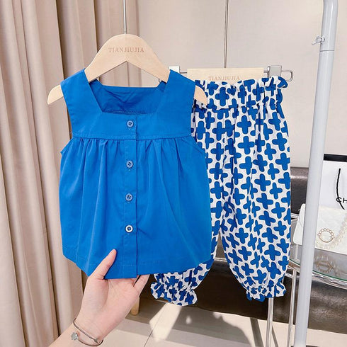 Girl's Summer Suit Two-Piece Set