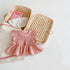 Spring Infant Sweater Knitted Hollow Flying Sleeve Solid Color Vest Cardigan