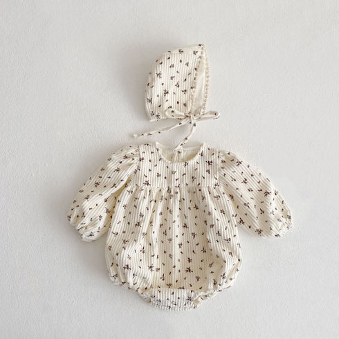 Infant corduroy bubble long sleeve ha jumpsuit triangle climbing suit