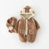 Baby climbing suit to send bear doll scarf