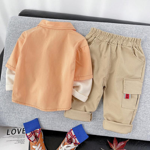 Boy's Shirt Set Two-Piece Set