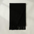 Solid color medium and long warm scarf tassel scarf