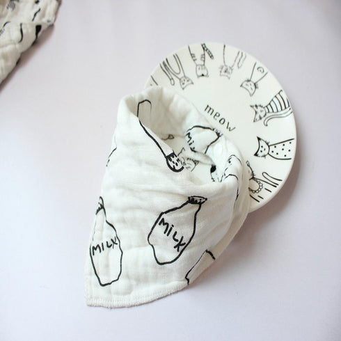Eight-layer gauze triangle towel for newborn