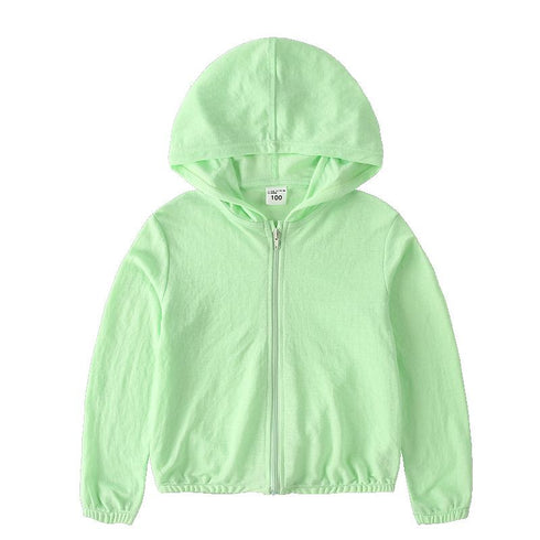 Summer Sunscreen And Mosquito Proof Boys' And Girls' Hooded Thin Coat