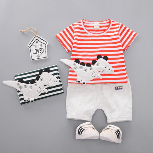 Boy's Dinosaur Short Sleeve Set
