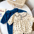 Corduroy doll collar buckle out climbing suit jumpsuit