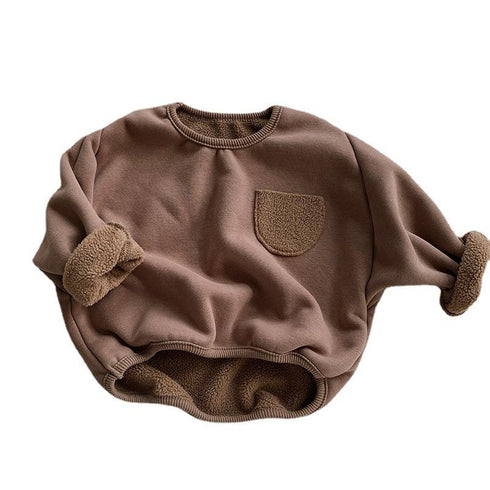 Winter children's padded warm sweater