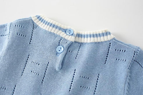 Autumn Knit Jumpsuit with Hat