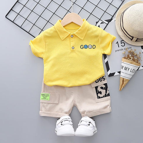 Lapel Shirt Short Sleeve Suit