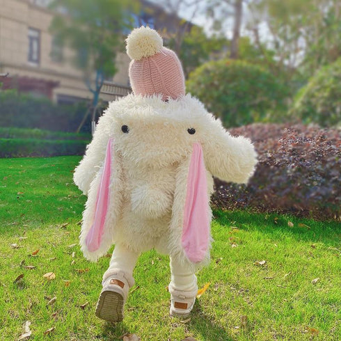 Super cute padded winter baby rabbit furry suit