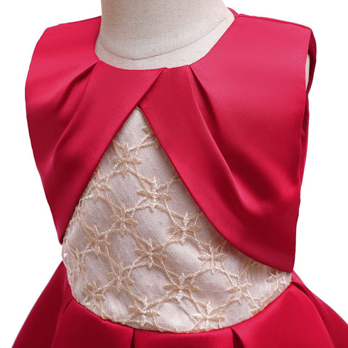 Children's Pleated Princess Dress