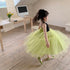 Children's Mesh Stitched Puffy Skirt Little Girl's Foreign Style Sling Yarn Skirt